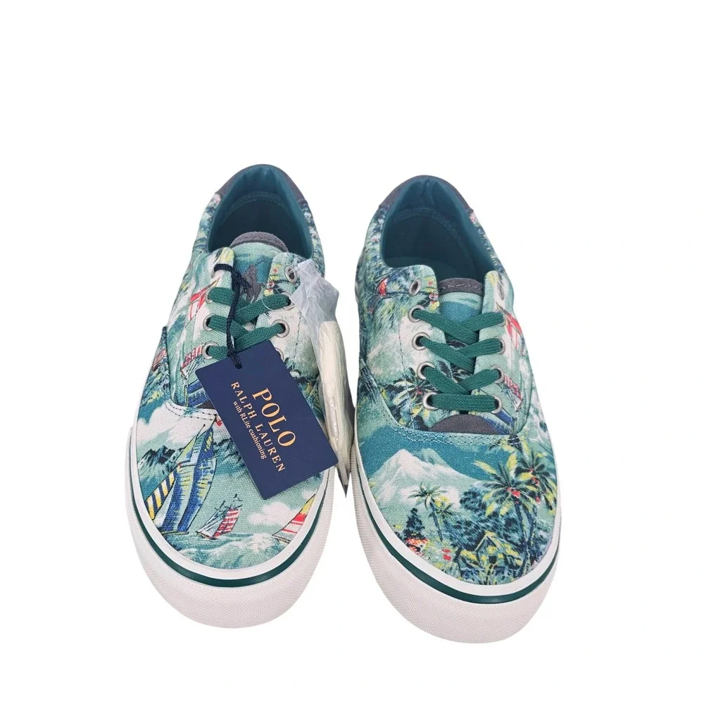 Polo Ralph Lauren Mens Boat Shoe 7.5D Thorton III Hawaii Aloha Nautical NEW‎ NWT